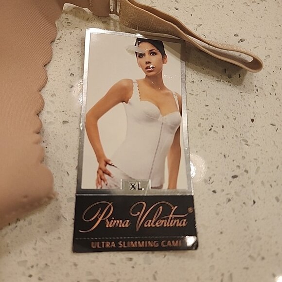 NWT Prima Valentina Ultra Slimming Cami Front Hook Closure Nude - Picture 2 of 7